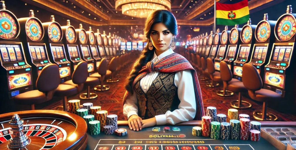 Casino en vivo con crupier.